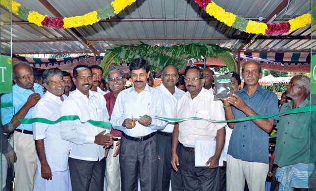 Thanjavur collector N. Subbaiyan inaugurating delta mart at Thanjavur on Sunday. (Photo: DC) Thanjavur collector N. Subbaiyan inaugurating delta mart at Thanjavur on Sunday. (Photo: DC)